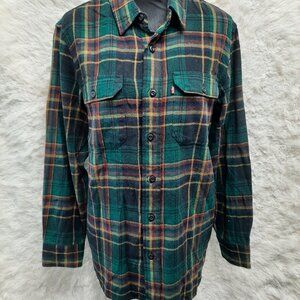 Levis Man's The Worker Relaxed Plaid Flannel Cotton Shirt